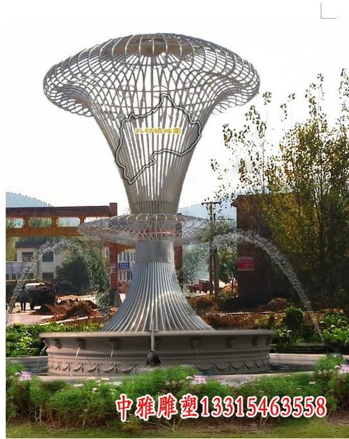 不锈钢水池吐水天鹅喷泉景观雕塑 吉林喷泉不锈钢雕塑加工厂