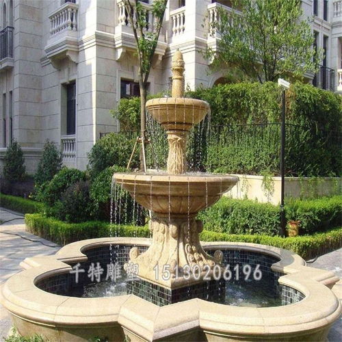 四平石雕喷泉叠水钵厂家