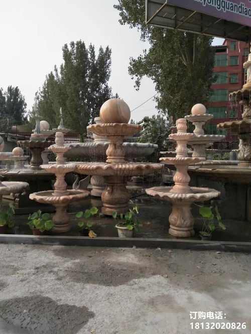 石雕大象喷泉 山西花岗岩喷泉雕塑制作厂
