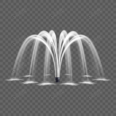 矢量喷泉元素素材ai格式_设计素材免费下载_VRF高清图片401165438
