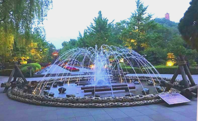 科学网-都江堰的水池喷泉-朱诗鳌的博文