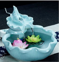 陶瓷喷泉,空气加湿器陶瓷喷泉,家用装饰品喷泉