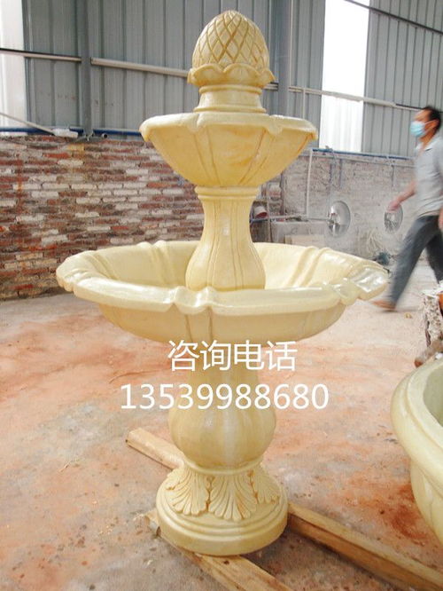 人造砂岩喷泉雕塑城市景观水景雕塑园林景观喷泉摆件