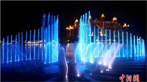 迪拜棕榈岛音乐喷泉 世界之最的华丽开幕