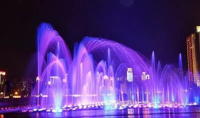 华灯映平湖 绽放万州美！万州人的专属夜景（多图喷泉）