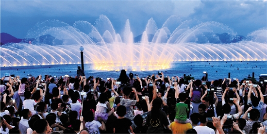炫酷喷泉 乐动西湖