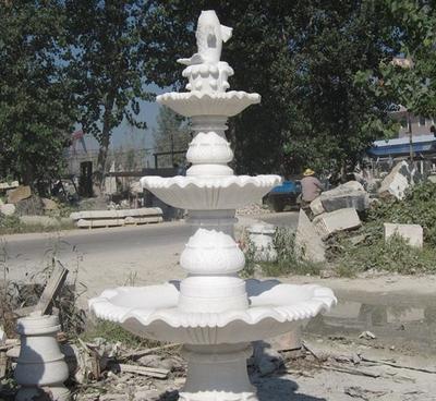 曲阳石雕风水球喷泉 晚霞红招财摆件的艺术与风水价值