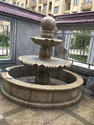 广场石雕喷泉 石材水景喷泉在庭院景观中的艺术魅力