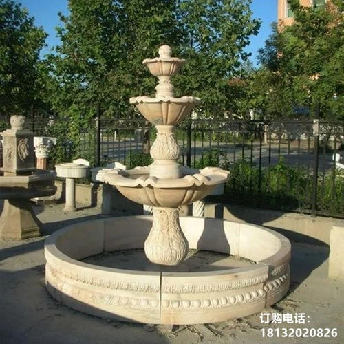 别墅景观的艺术灵魂 多层喷泉石雕及其背后的匠心加工